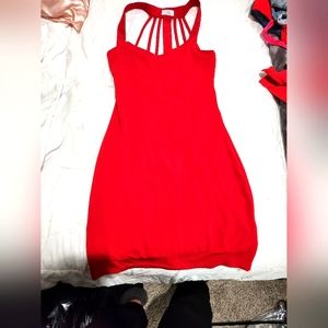 Tobi red mini dress